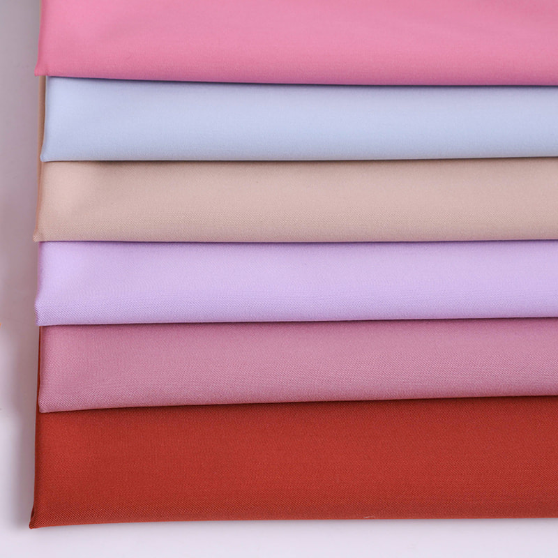 FX50316 Soft Handfeeling Plain Polyester Polyester Rayon 4 Way ยืดผ้าทอลายทแยงสำหรับสครับและเครื่องแบบทางการแพทย์