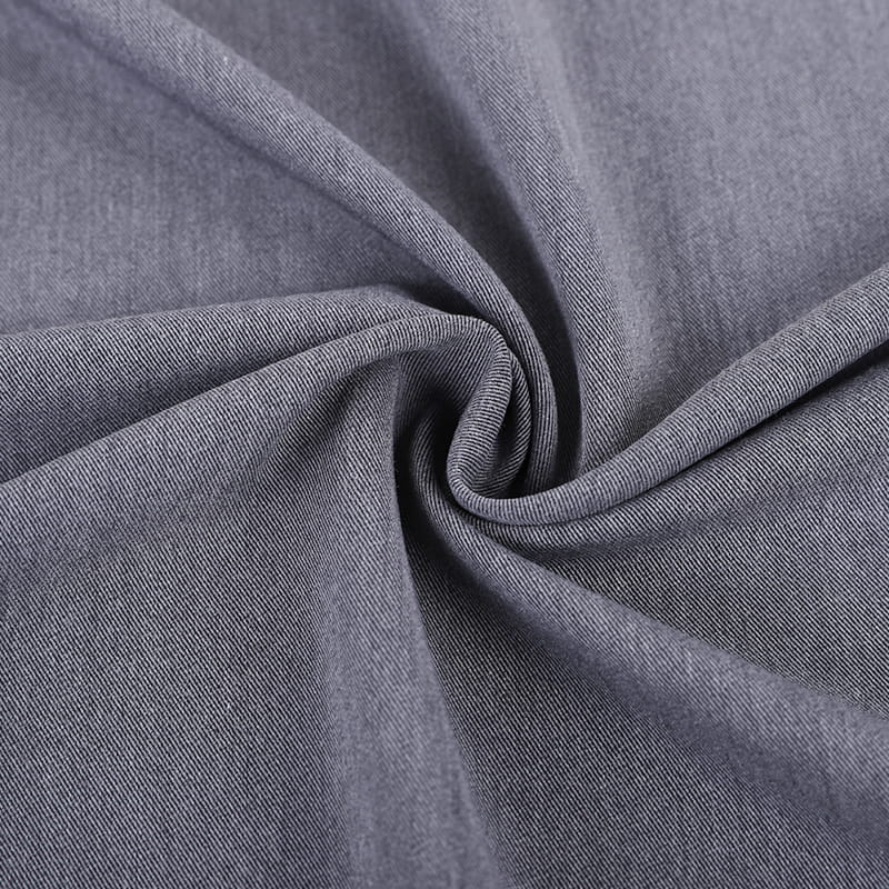 FX54444 ความคงทนสูงทนต่อการทนต่อยาต้านไวรัส anti pilling โพลี viscose spandex twill ผ้าทแยงสำหรับชุดกางเกง