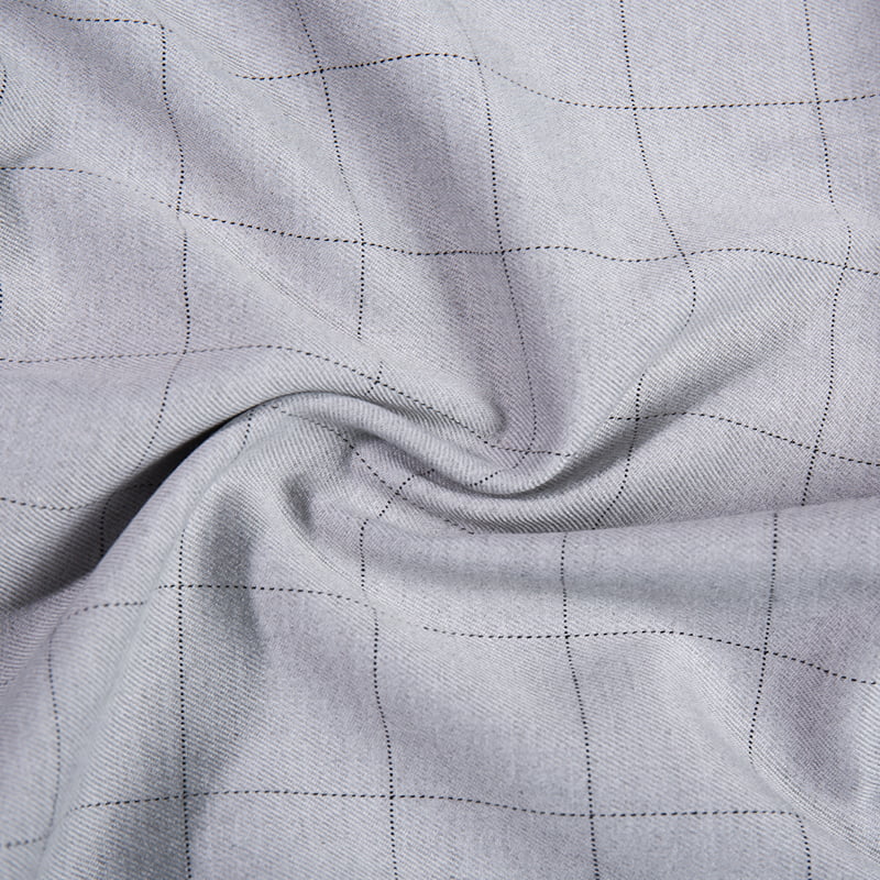 FX54237 การออกแบบที่ปรับแต่งเองโพลีเอสเตอร์ชุดตรวจสอบ viscose ชุดผ้าสแปนเด็กซ์สำหรับเครื่องแบบ