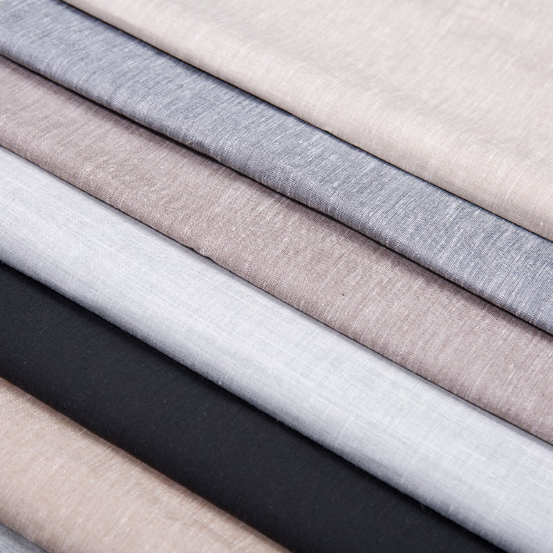 FX55884 แฟชั่น TR Poly Poly Rayon Spandex พร้อมผ้าชุดสูทผ้าลินินด้านบน